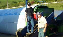 Ag-Bag Full of Corn Silage